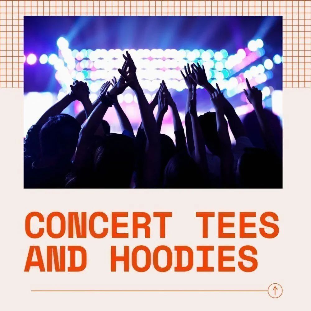 CONCERT TEES, HOODIES, & TOUR SWAG